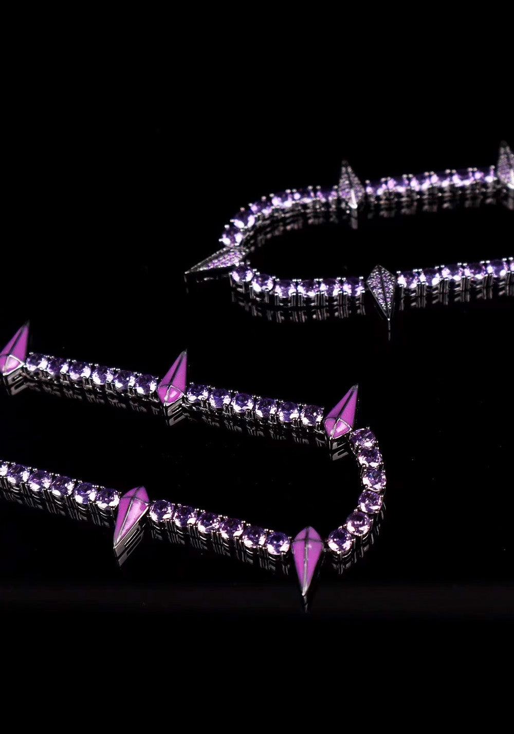 WIC Full Zirconium Black Zircon Necklace. - PSYLOS 1, WIC Full Zirconium Black Zircon Necklace., Necklaces, WIC, PSYLOS 1